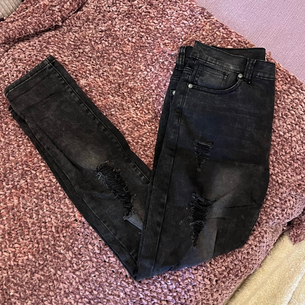 Roadies of 66 ripped skinny jeans sz 32 in black